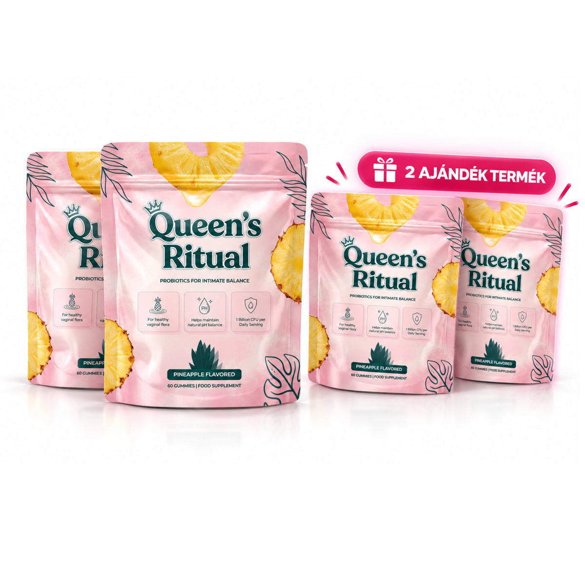 2+2 INGYEN | Női Intim Gumivitamin 4 havi adag | 240 db gumivitamin